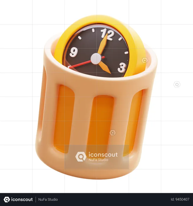 WASTE TIME  3D Icon