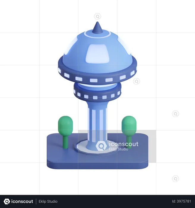 Watch tower  3D Icon