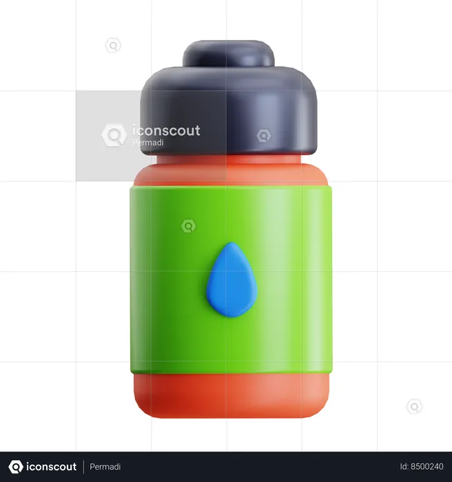 Water Bottle  3D Icon