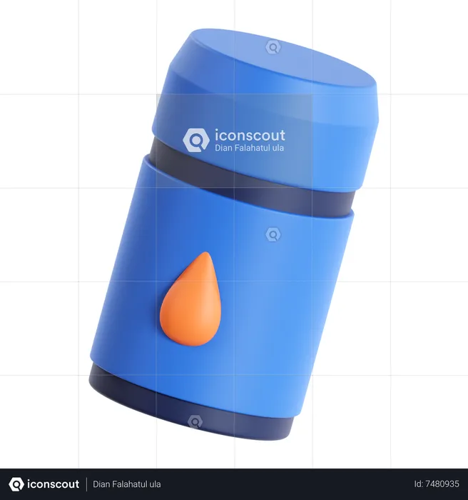 Water Bottle  3D Icon