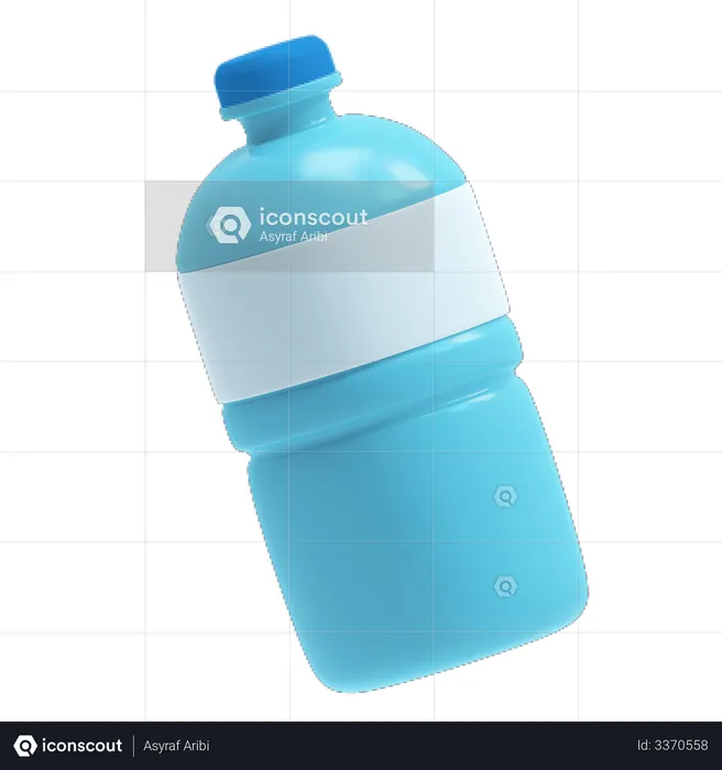 Water bottle  3D Illustration