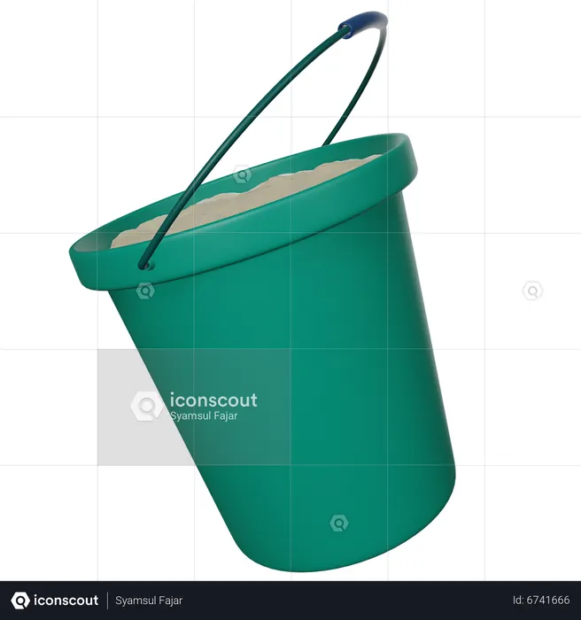 Water Bucket  3D Icon