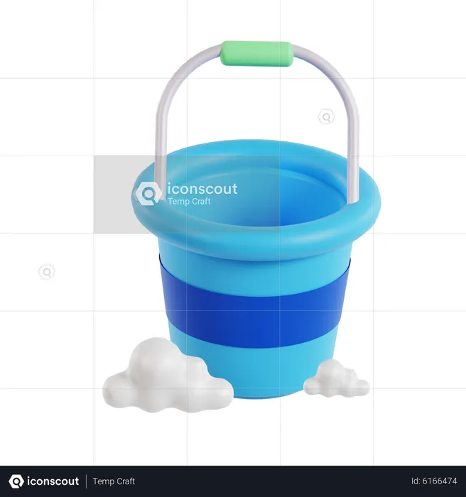 Water Bucket  3D Icon