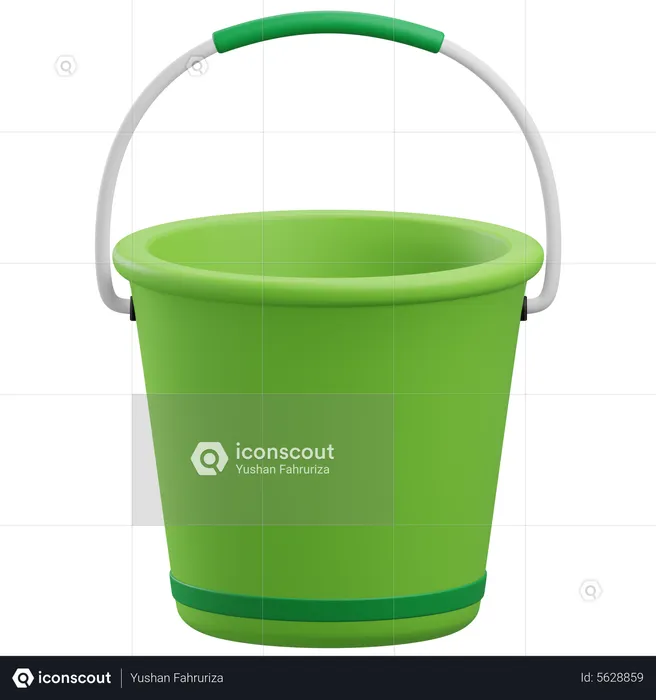 Water Pouring From Bucket  3D Animated Clipart for PowerPoint