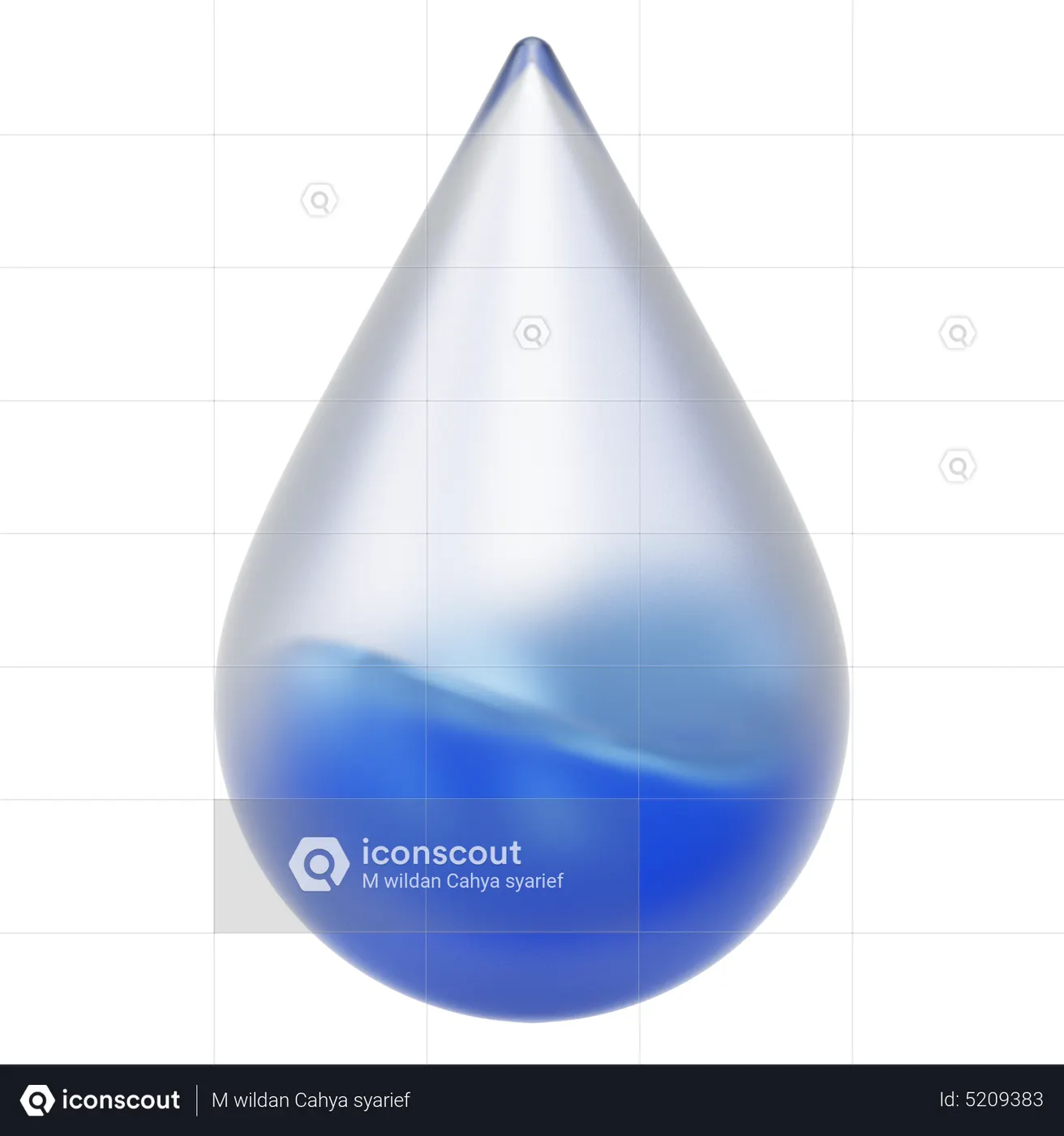 Water Color 3D Icon - Free Download Design & Development 3D Icons ...