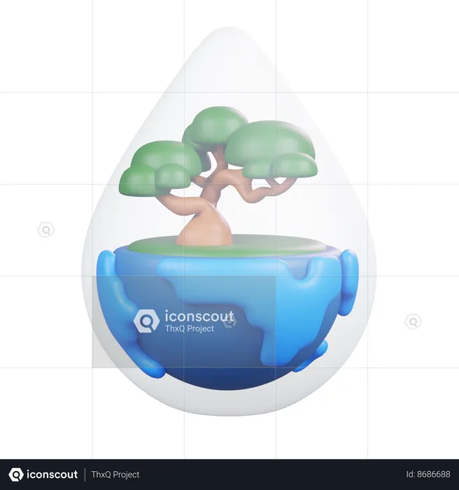 Water Drop  3D Icon