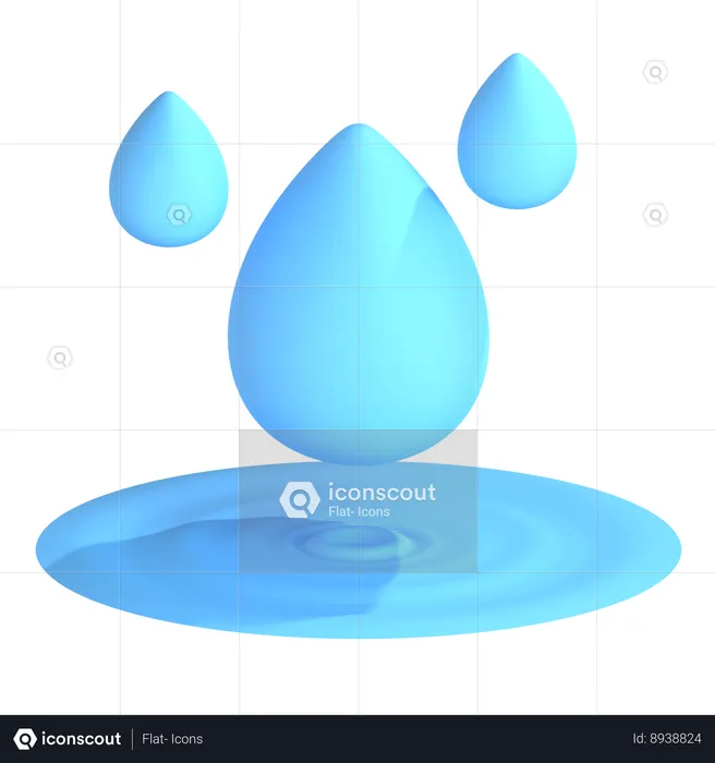 Water Drop  3D Icon