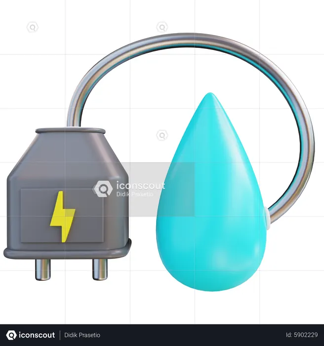 Water Energy  3D Icon