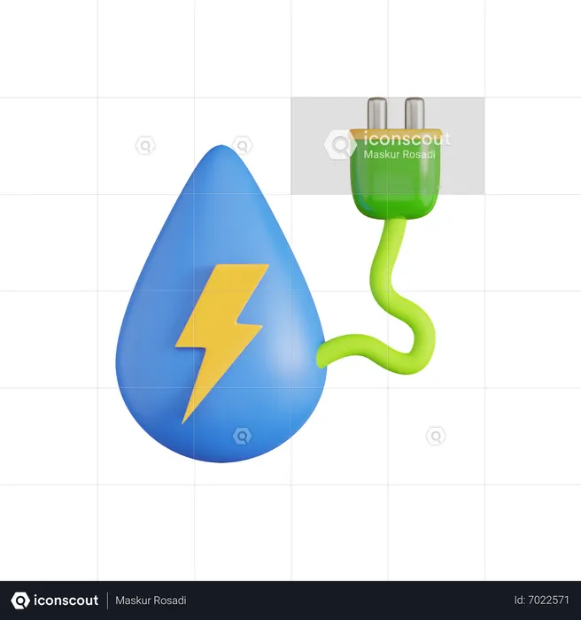 Water Energy  3D Icon