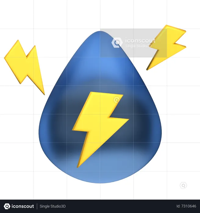 Water Energy  3D Icon