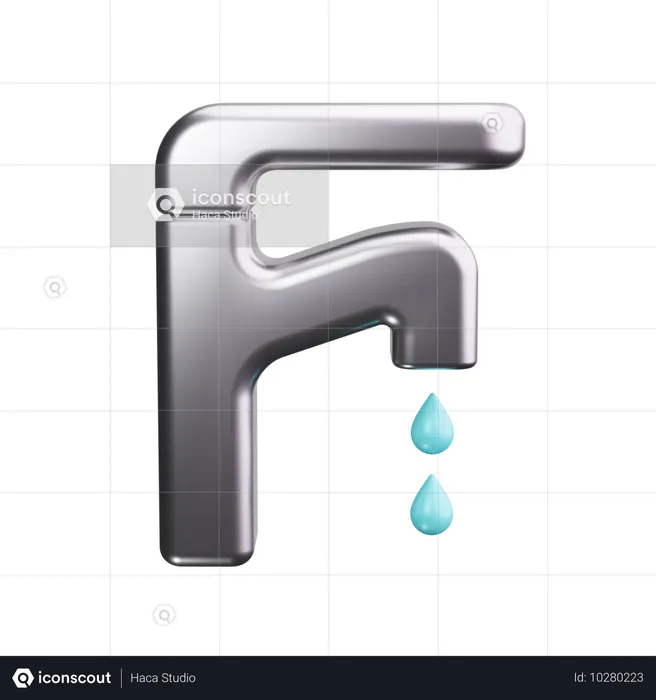 Water Faucet  3D Icon