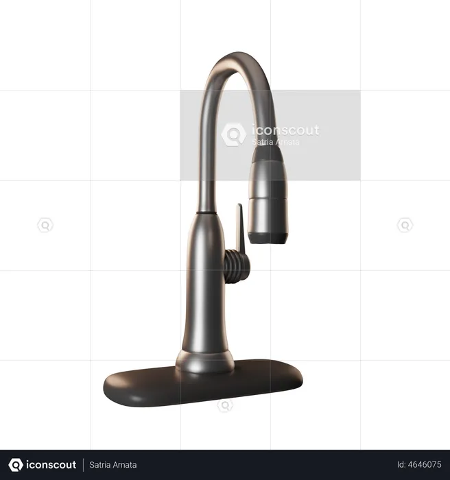 Water Faucet  3D Illustration