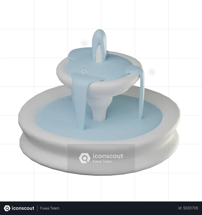 Water Fountain  3D Icon