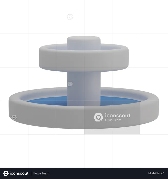 Water Fountain  3D Illustration