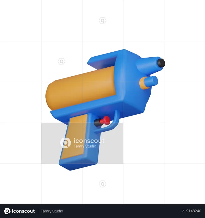 Water Gun  3D Icon