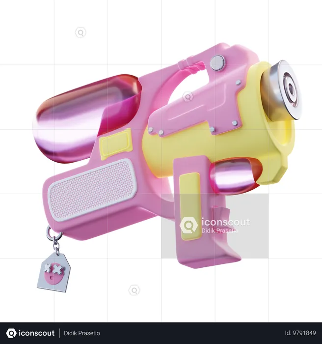 Water Gun  3D Icon