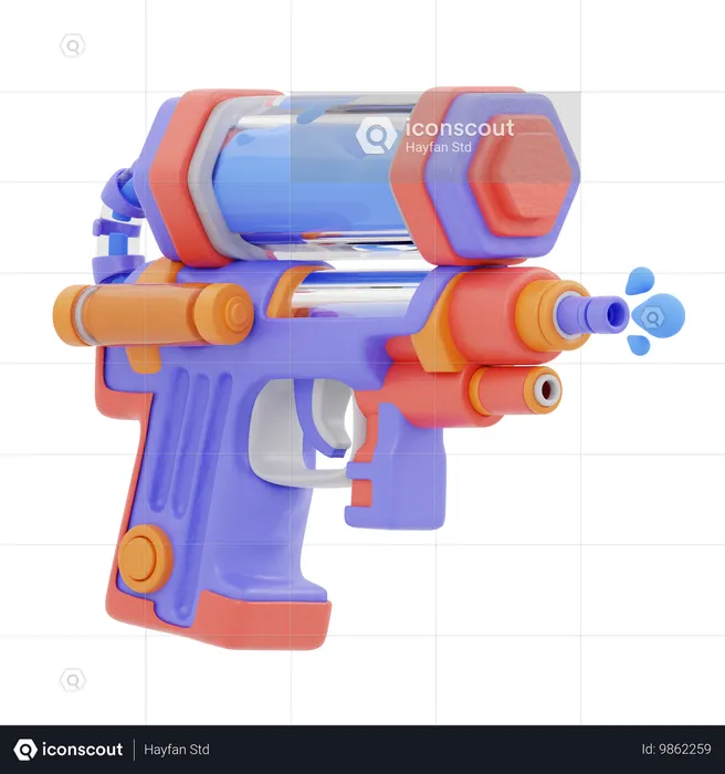 Water Gun Toy  3D Icon