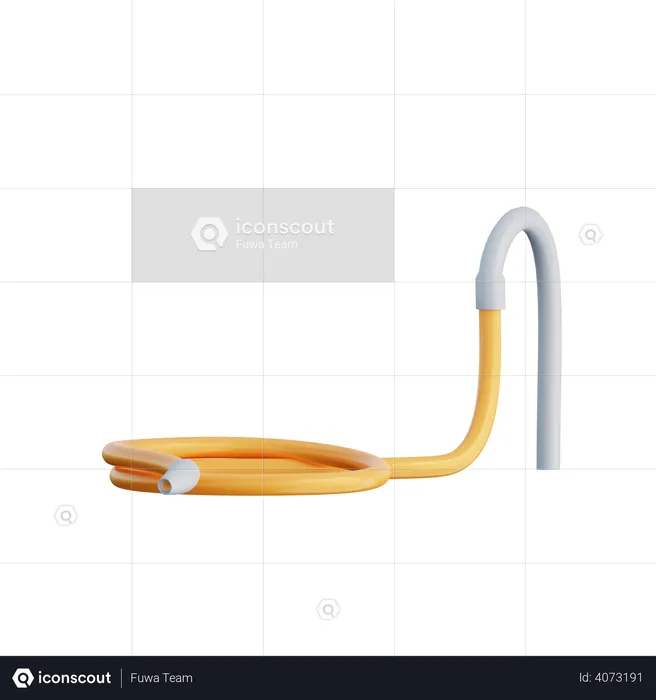 Water Hose  3D Illustration