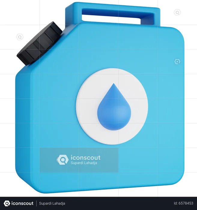 Water Jerry Can  3D Icon