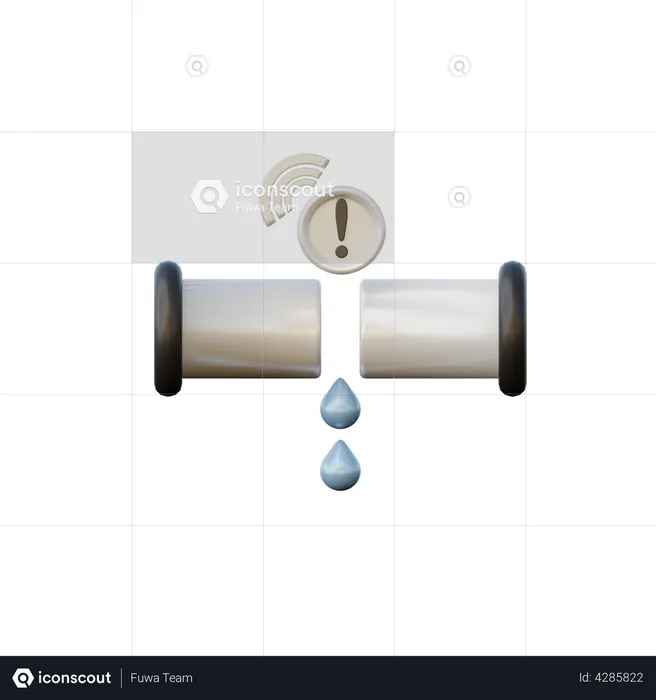 Water Leak Sensor  3D Illustration