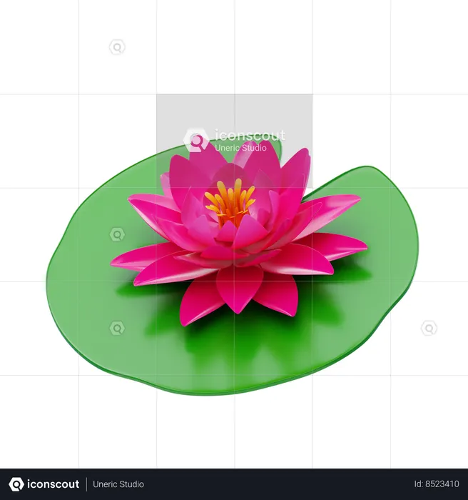 Water Lily  3D Icon