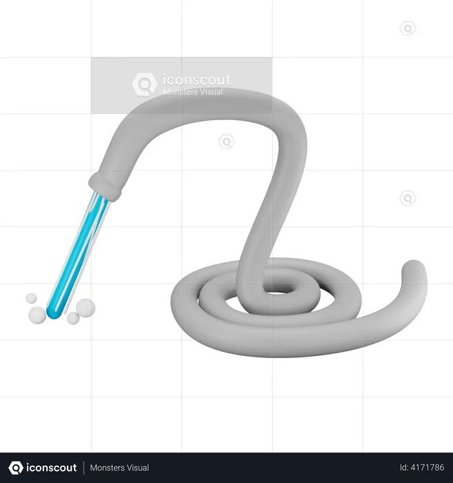 Water pipe  3D Illustration