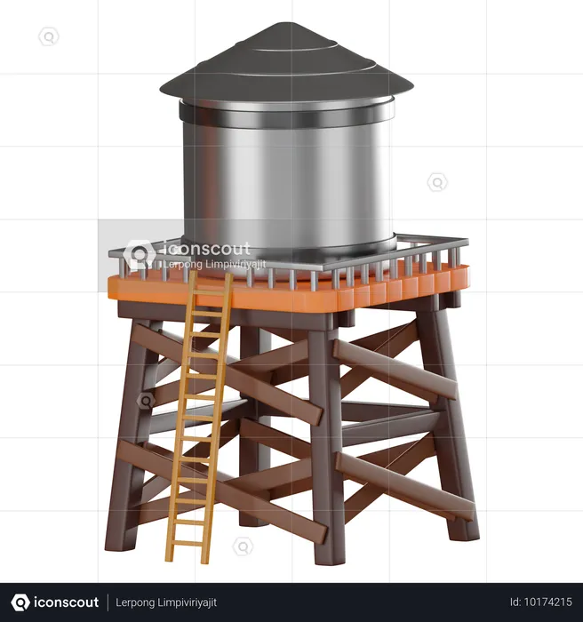 Water Tank  3D Icon