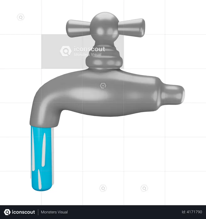 Water tap  3D Illustration