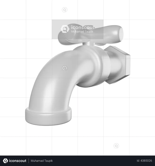 Water Tap  3D Illustration