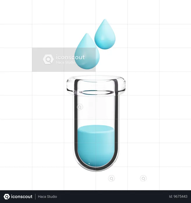Water Test  3D Icon