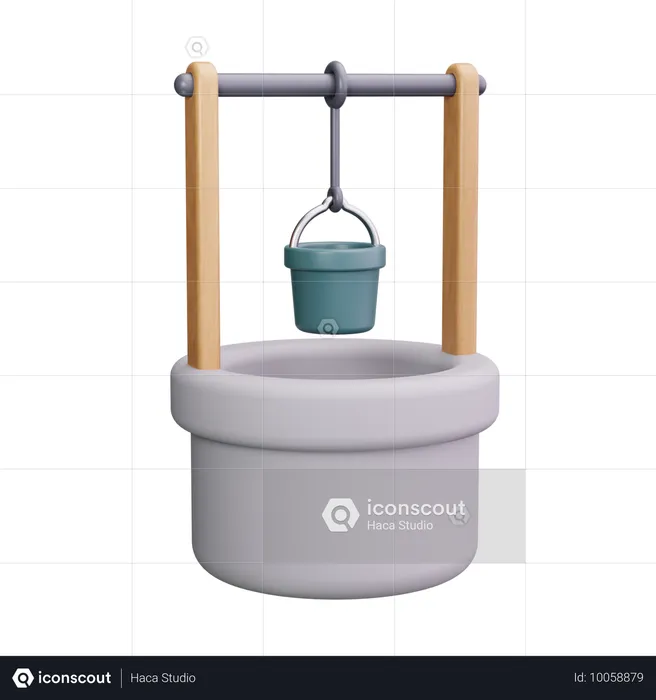 Water Well  3D Icon