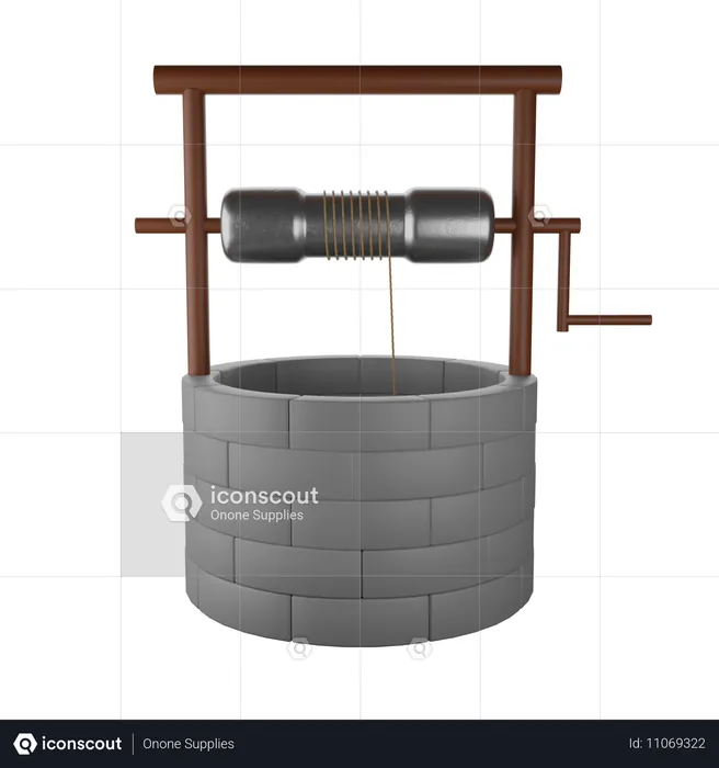 Water Well  3D Icon