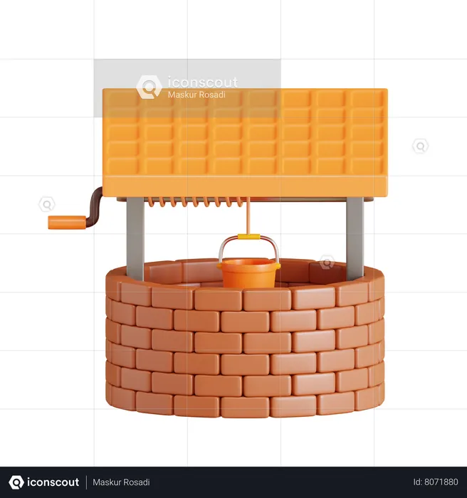 Water Well  3D Icon