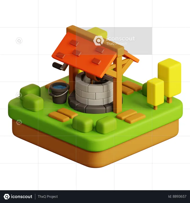 Water Well  3D Icon