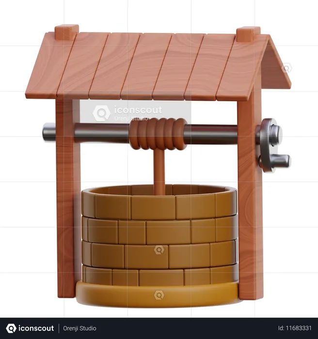 Water Well  3D Icon