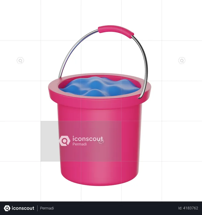 Watering Bucket  3D Illustration