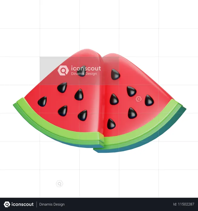 Watermelon  3D Icon