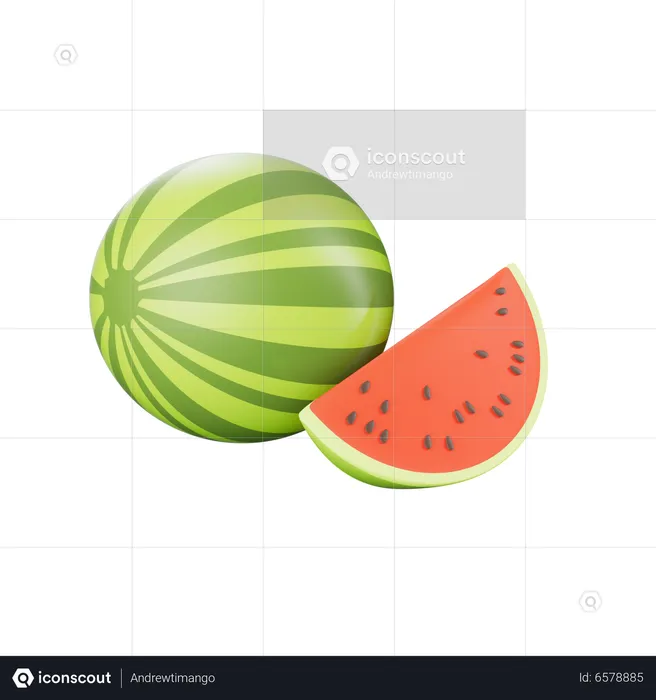 Watermelon  3D Icon