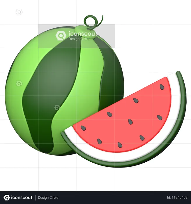 Watermelon  3D Icon