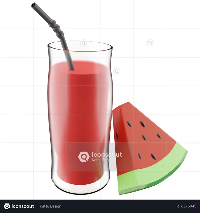 Watermelon Juice  3D Icon