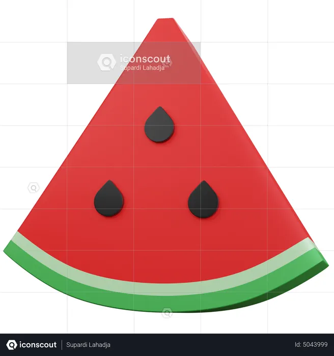 Watermelon Slice  3D Icon