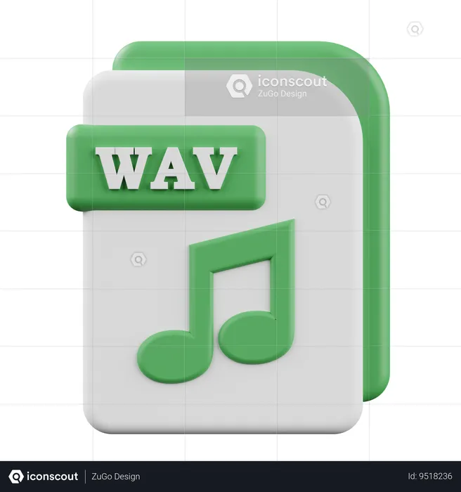 WAV  3D Icon