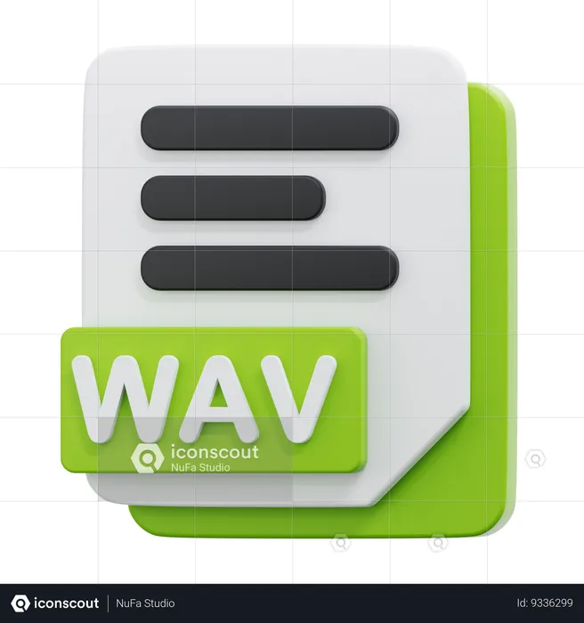 WAV FILE  3D Icon