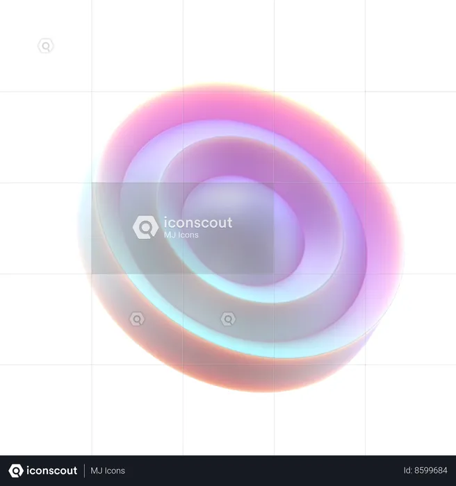 Wavy Circle  3D Icon