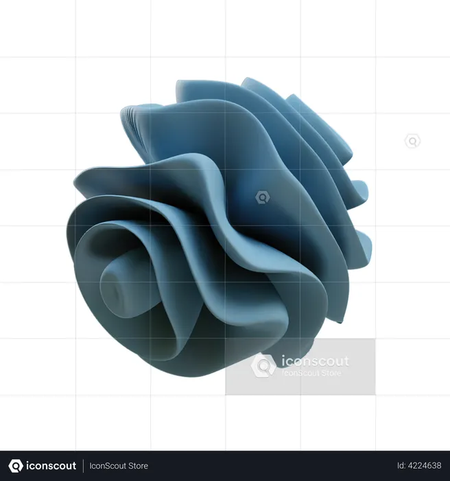Wavy Ring Sphere  3D Icon