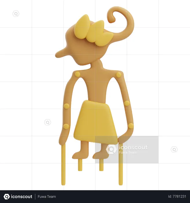 Wayang  3D Icon