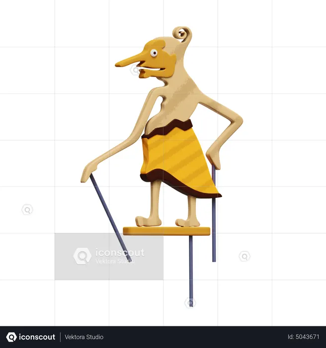 Wayang  3D Icon