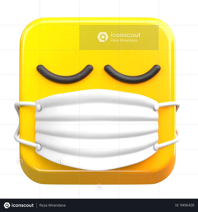 Wear A Mask Emoji Emoji 3D Icon