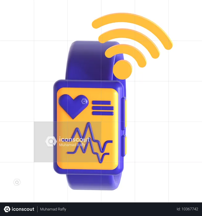 Wearable Iot  3D Icon