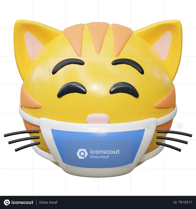 Wearing Medical Mask Emoji 3D Icon